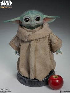 Baby Yoda Sammlerfigur in Lebensgröße